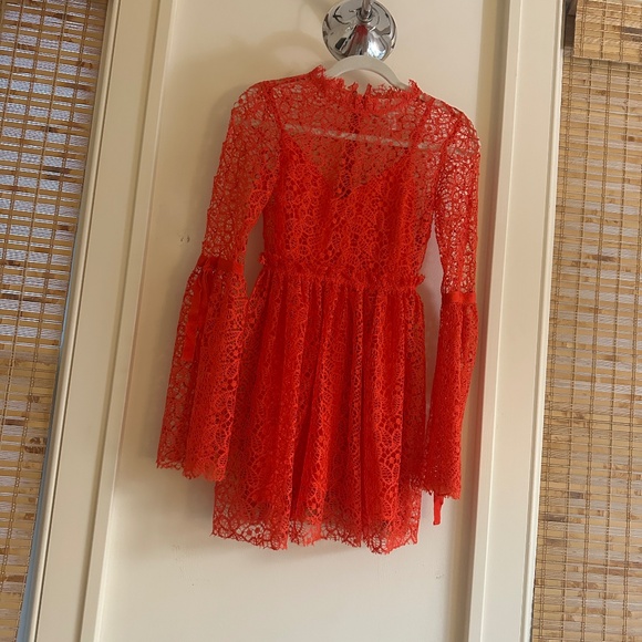 Alice McCall Red Lace Dress 0 - Picture 1 of 4